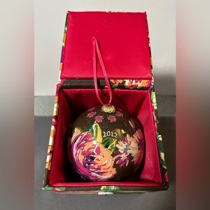 Vera Bradley English Rose Ornament 2012
